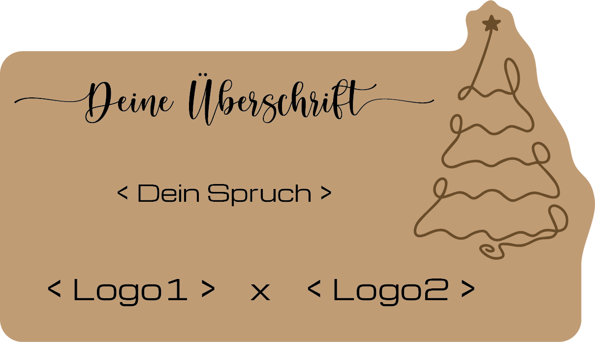 Christmas mit 2 Logos